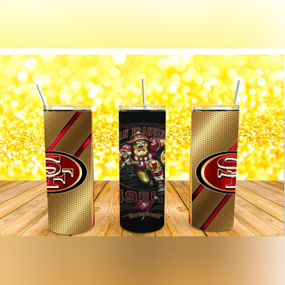 20oz 49ers Skinny Tumbler